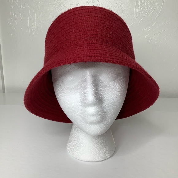 Nordstrom cashmere blend Wine bucket hat size OSFM EUC main image 6